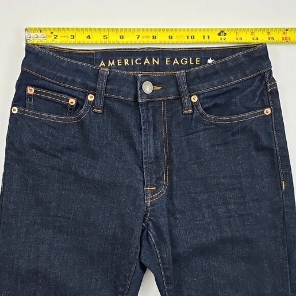 American Eagle Flex Men's Dark Denim Blue Slim Flex Jeans Stretch Size 30 - Picture 14 of 16
